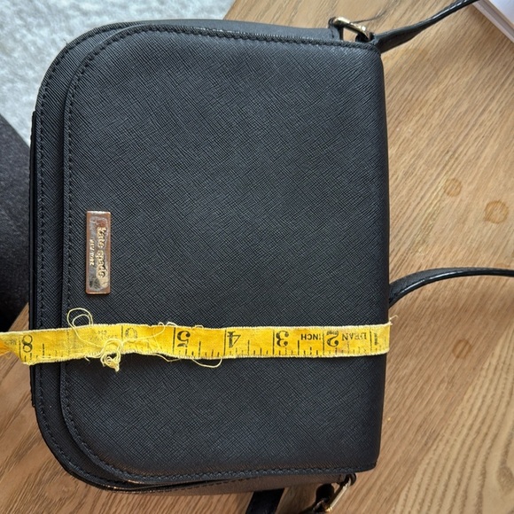 Kate Spade Black Leather Purse Crossbody Satchel Tote Bag Messenger Adjustable - Picture 14 of 14